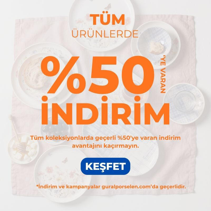 Tüm Ürünlerde %50