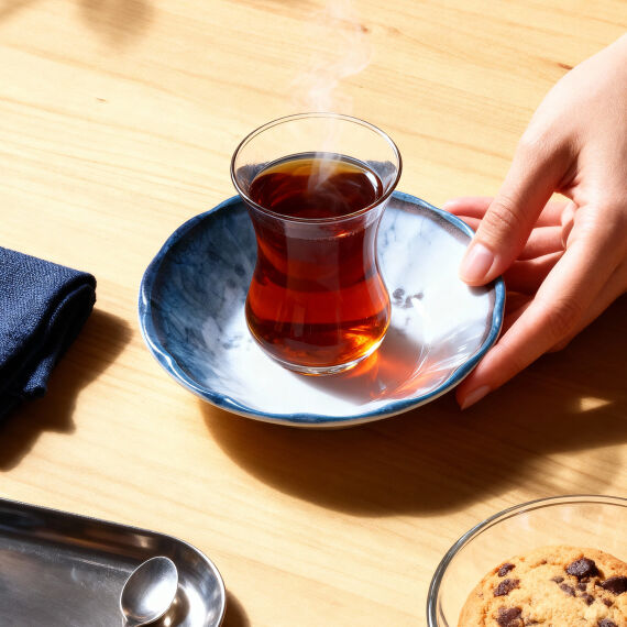 Acem 12 Parça 10 cm Çay Tabağı 1341 - 8