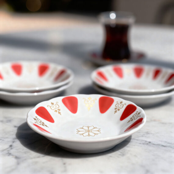 Acem 12 parça 10 cm Çay tabağı 90193 - 2