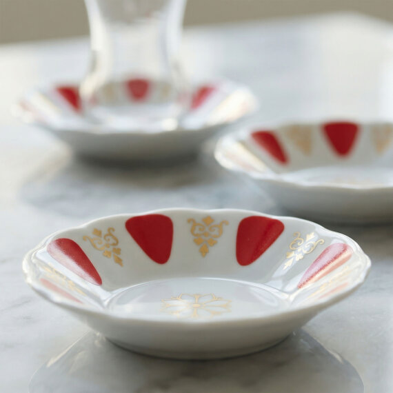 Acem 12 parça 10 cm Çay tabağı 90193 - 4