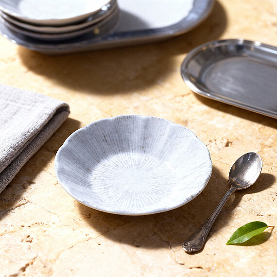 Acem 6 Parça 10 cm Porselen Çay Tabağı Seti - 1