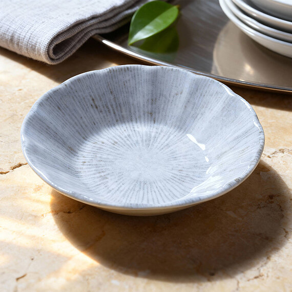 Acem 6 Parça 10 cm Porselen Çay Tabağı Seti - 3