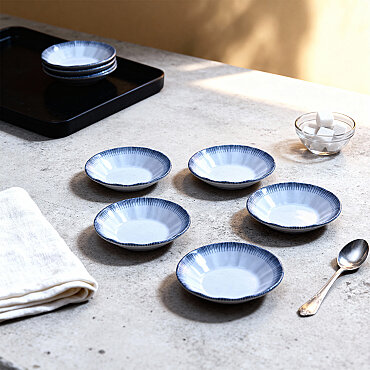 Acem 6 Parça 10 cm Porselen Çay Tabağı Seti - GÜRAL PORSELEN