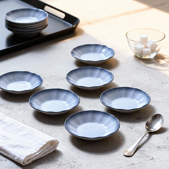 Acem 6 Parça 10 cm Porselen Çay Tabağı Seti - 2