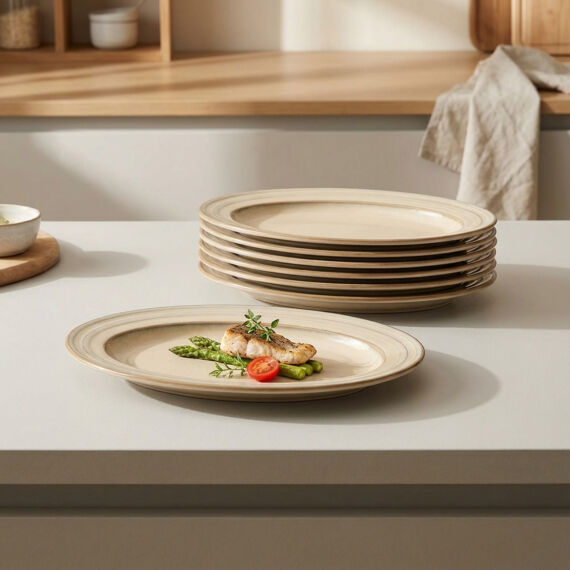 Güral 2 Adet 21 Cm Kayık Tabak Reaktif Agate Vr 969 - 1