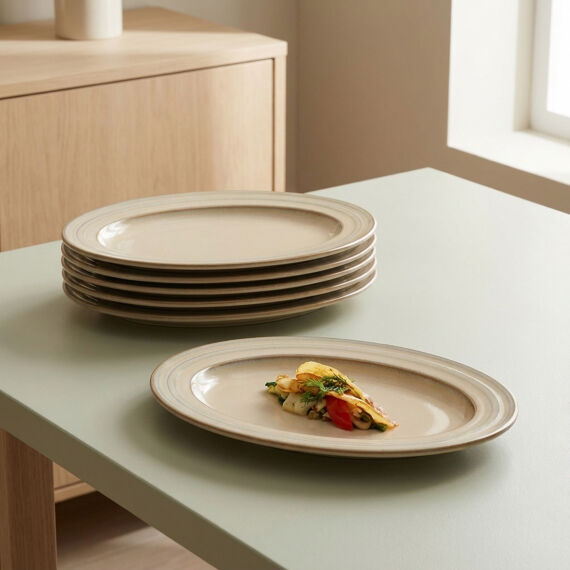 Güral 2 Adet 21 Cm Kayık Tabak Reaktif Agate Vr 969 - 3