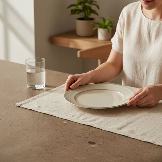 Güral 6 Adet 27 Cm Servis Tabağı Reaktif Agate Vr 969 - 4