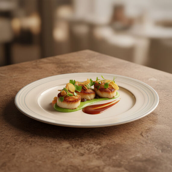 Güral 6 Adet 27 Cm Servis Tabağı Reaktif Agate Vr 969 - 7