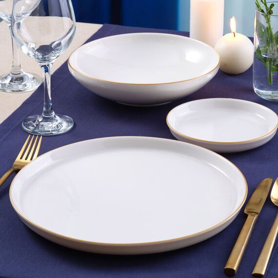 Bilbao 3 Parça Sıngle Yemek Takımı Gold - 1