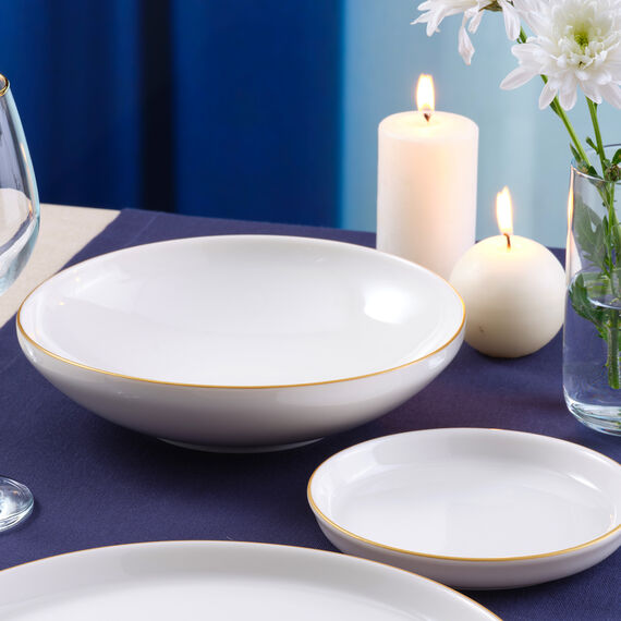 Bilbao 3 Parça Sıngle Yemek Takımı Gold - 4