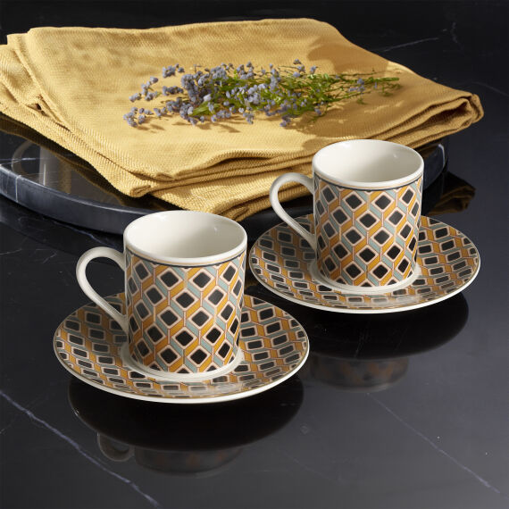 Camelia 12 Parça 6 Kişilik Kahve Fincan Takımı 65111 - 1