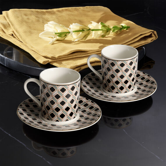 Camelia 12 Parça 6 Kişilik Kahve Fincan Takımı 65112 - 1