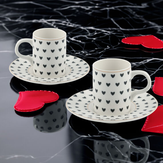 Camelia 2 Kişilik 4 Parça Kahve Fincan Takımı 6656 - 1