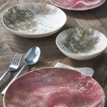 GÜRAL PORSELEN - CAMELIA 24 PARÇA 6 KİŞİLİK BONE YEMEK TAKIMI - 1528