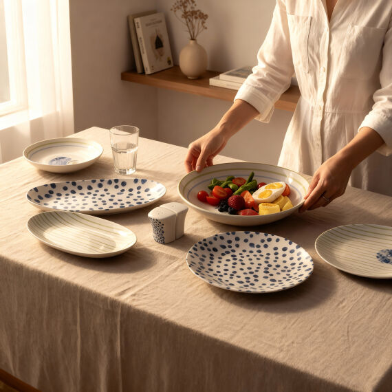 Camelia 30 Parça 6 Kişilik Yemek Takımı 3545 - 3