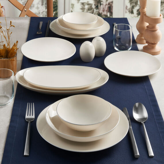 Camelia 54 Parça 12 Kişilik Yemek Takımı 220 - 1