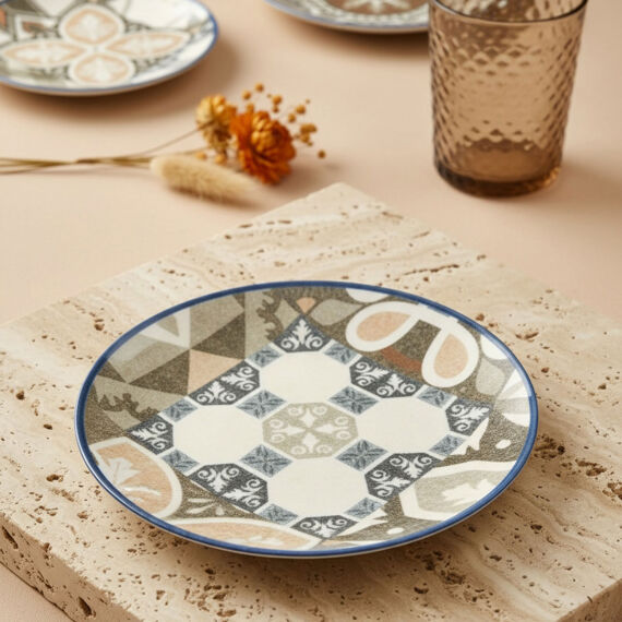 Camelia 6 Parça 20 Cm Pasta Takımı Harmoni -Kahve 4287 - 3