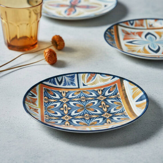 Camelia 6 Parça 20 Cm Pasta Takımı Harmoni -Mavi 4270 - 2