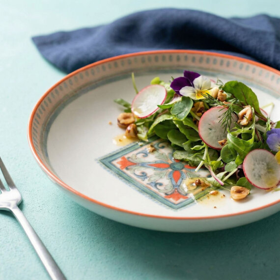 Camelia Rustik 4 Kişilik Çukur Tabak 3033 - 3