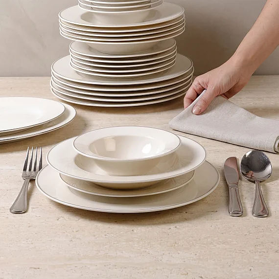 Harika 26 Parça 6 Kişilik Bone Yemek Takımı - 226 - 1