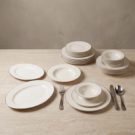 Harika 26 Parça 6 Kişilik Bone Yemek Takımı - 226 - 4
