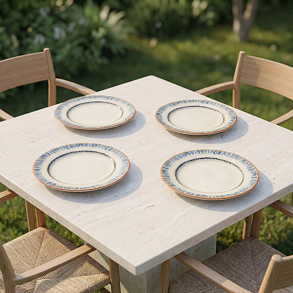 Delta Tide 4'lü Servis Tabağı 27 cm 64311 - 2