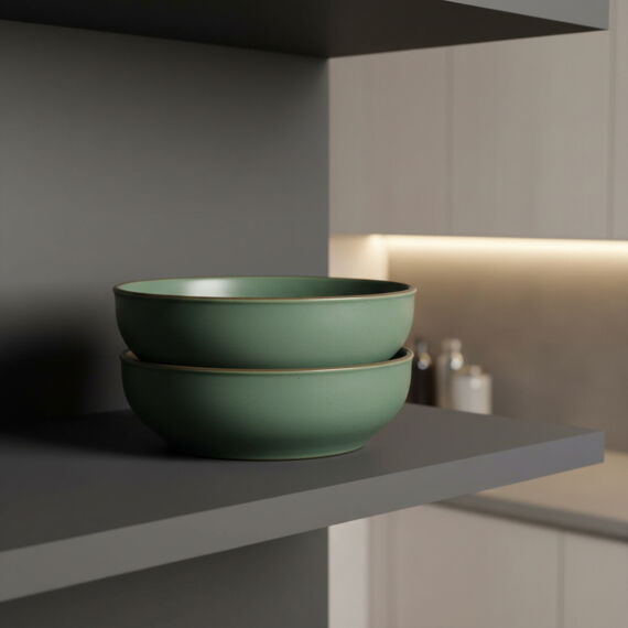 Ece 2 Adet 18 Cm Kase Seti Valeron Mat Yeşil 26y - 4