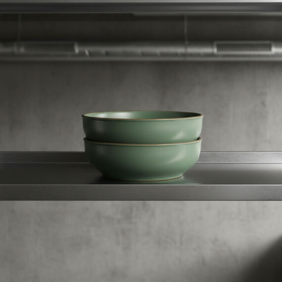 Ece 2 Adet 18 Cm Kase Seti Valeron Parlak Yeşil 26py - 2