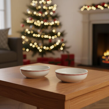 Ece 2'li Red Glow 14 cm Kase 6830 - GÜRAL PORSELEN