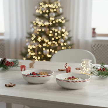 Ece 2'li Red Glow 18 cm Kase 6830 - GÜRAL PORSELEN