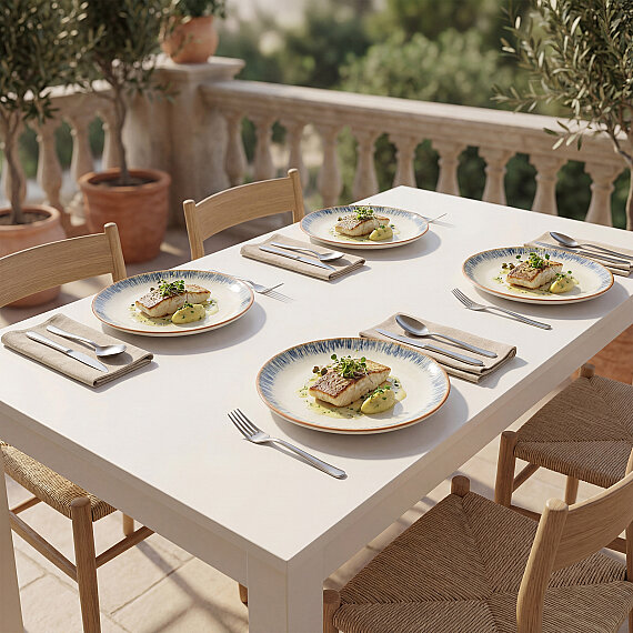 Enternasyonel Tide 4'lü Servis Tabağı 25 cm 64311 - 4