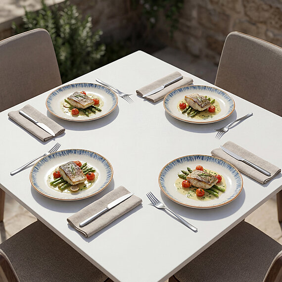 Enternasyonel Tide 4'lü Servis Tabağı 25 cm 64311 - 3