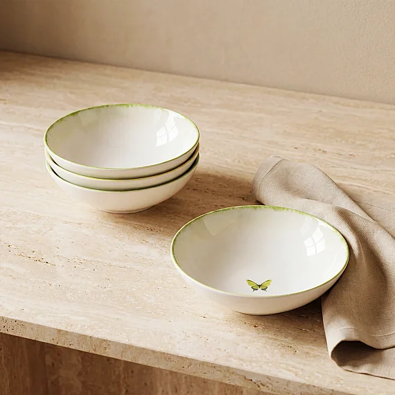 Flora 4'lü 15 cm Porselen Kase 4883 - 4