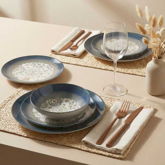 Camelia 24 Parça 6 Kişilik Yemek Takımı 3200 - 1