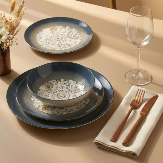 Camelia 24 Parça 6 Kişilik Yemek Takımı 3200 - 3