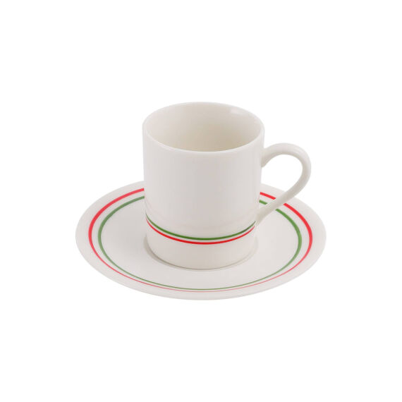 Camelia 2 Kişilik Kahve Fincanı Takımı Yeşil (Türk Kahvesi Hediyeli) - 6