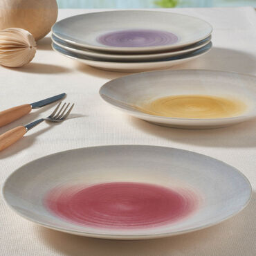 GÜRAL PORSELEN - CAMELIA 6 PARÇA BONE PASTA TAKIMI - 22256