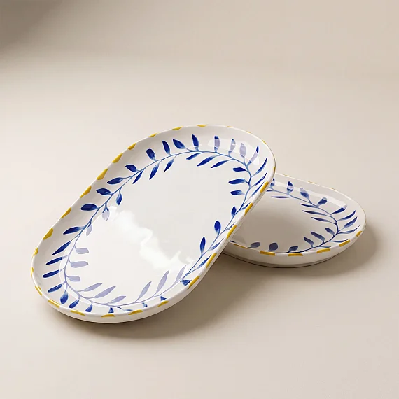 Bilbao Limon 2'li 25x15 cm Kayık Tabak Seti 63292 - 1