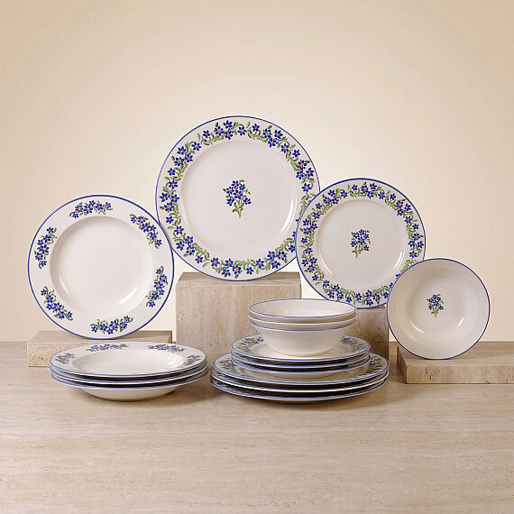 Eda Nostaljik 4 Kişilik 16 Parça Yemek Takımı 6519 - 1