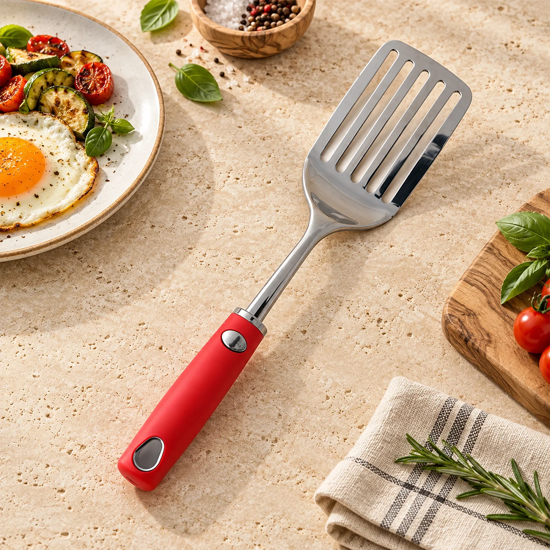 Ghidini Çelik Oluklu Spatula - 2