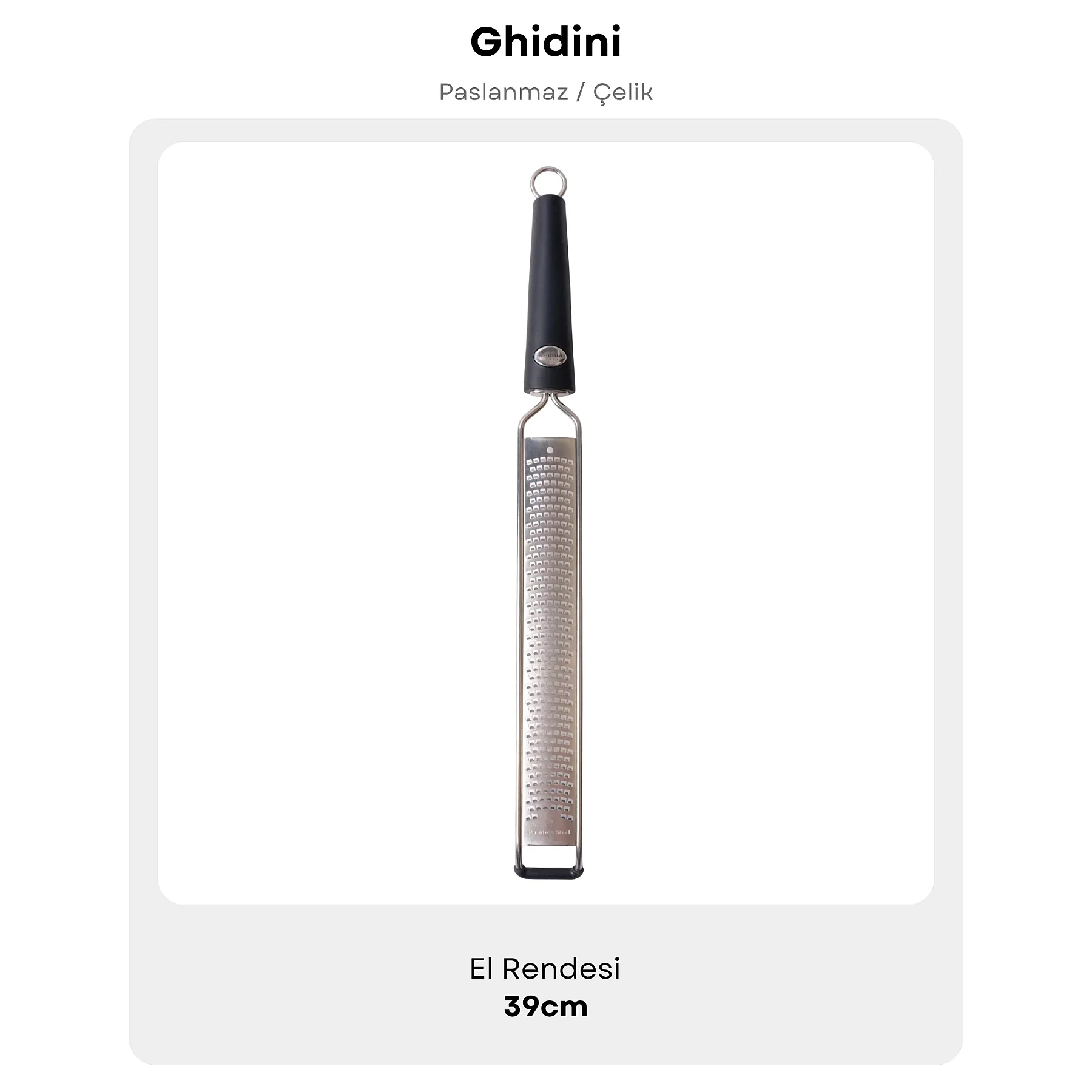 Ghidini Paslanmaz Çelik Büyük Rende 39 cm 1748 - 4