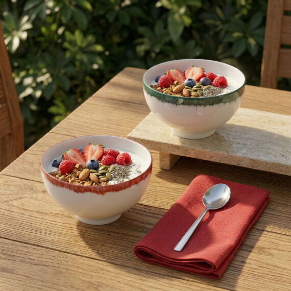 Güral 2 Kişilik 15 cm Çok Amaçlı Modern Kase Seti - 7