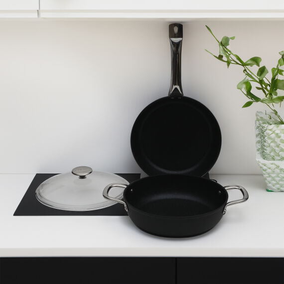 Güral Antoryum 3 Parça Granit Tencere Takımı Siyah - 1