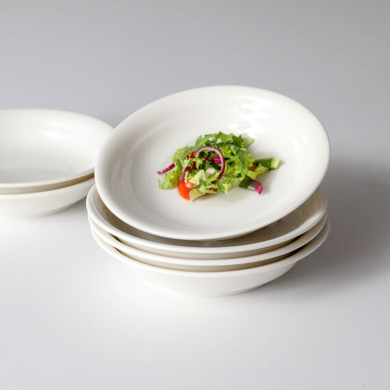 Güral Bone 19 Cm Çukur Yemek Tabağı Dekorsuz - 1