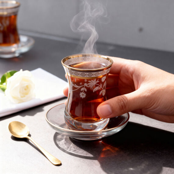 Güral Cam 12 Parça 6 Kişilik Çay Takımı 50312 - 4