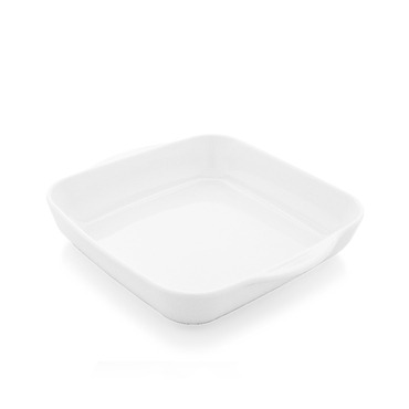GÜRAL PORSELEN - 28 cm KARE KULPLU FIRIN KABI