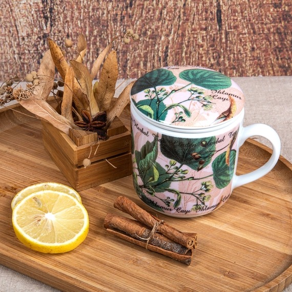 3 Parça Süzgeçli Bitki Çayı Bardağı - 6244 - 3