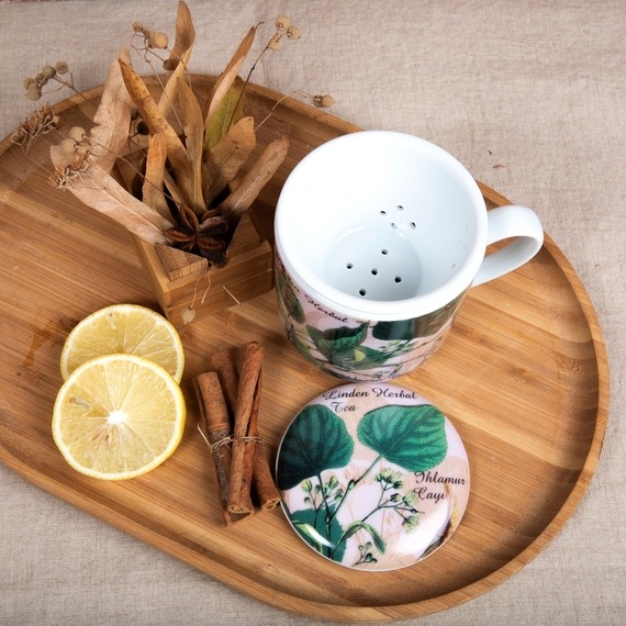 3 Parça Süzgeçli Bitki Çayı Bardağı - 6244 - 4