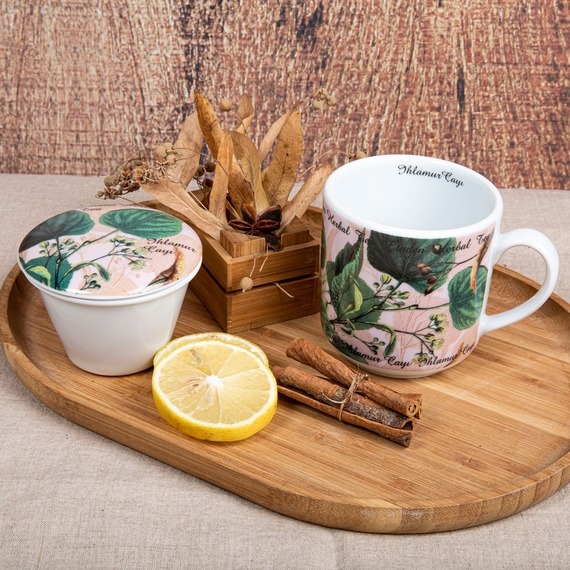 3 Parça Süzgeçli Bitki Çayı Bardağı - 6244 - 1