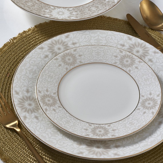 85 Parça Yuvarlak Bone Yemek Takımı - 6132 - 1